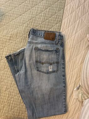American Eagle Outfitters Light Blue Straight Jeans